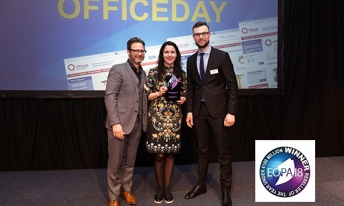OFFICEDAY įteiktas prestižinis EOPA2018 apdovanojimas